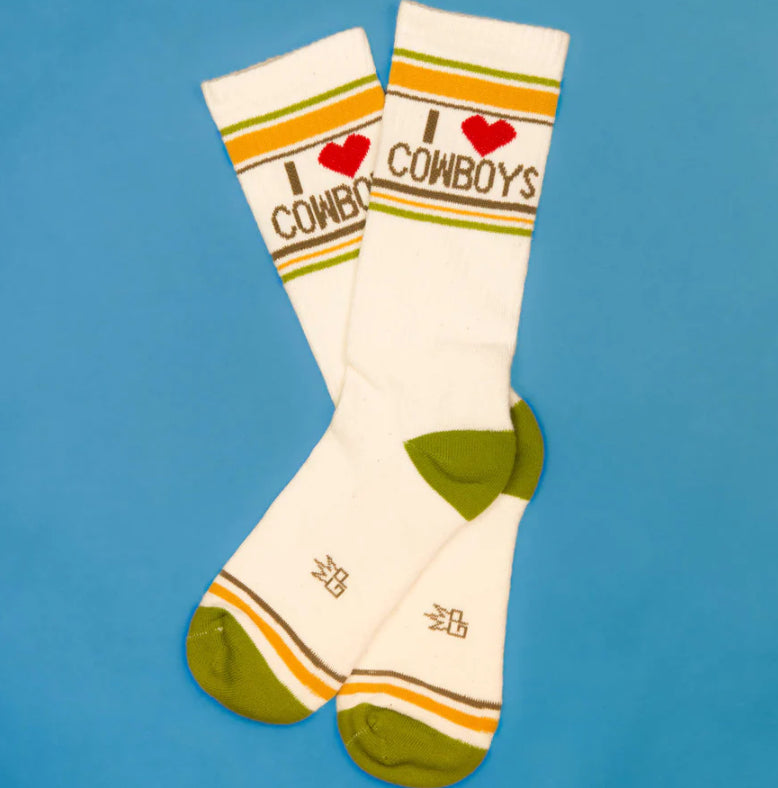 I Love Cowboys Socks