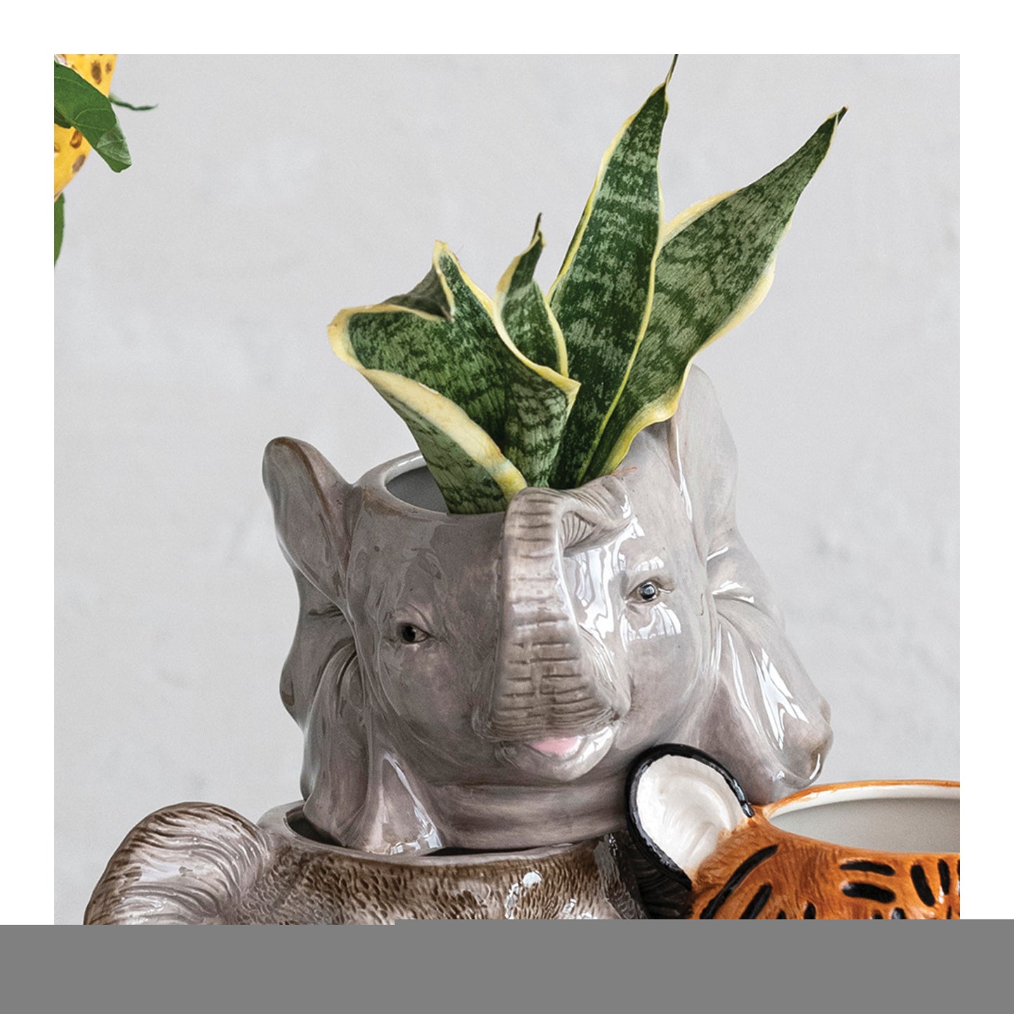Elephant Head Planter