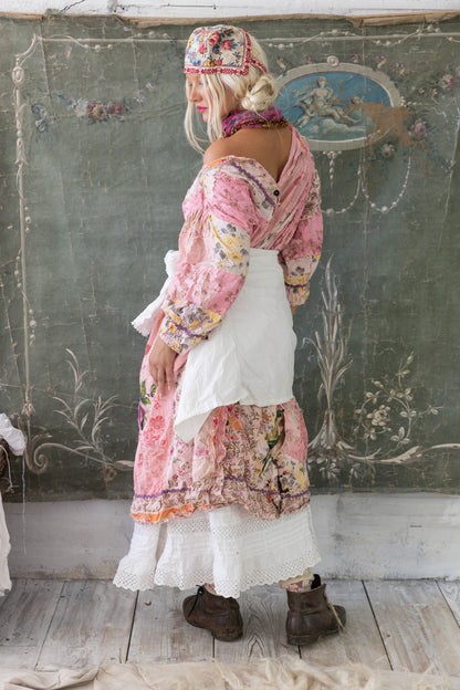 Magnolia Pearl Patchwork Kashmiri Pink Dress - DRESS 979