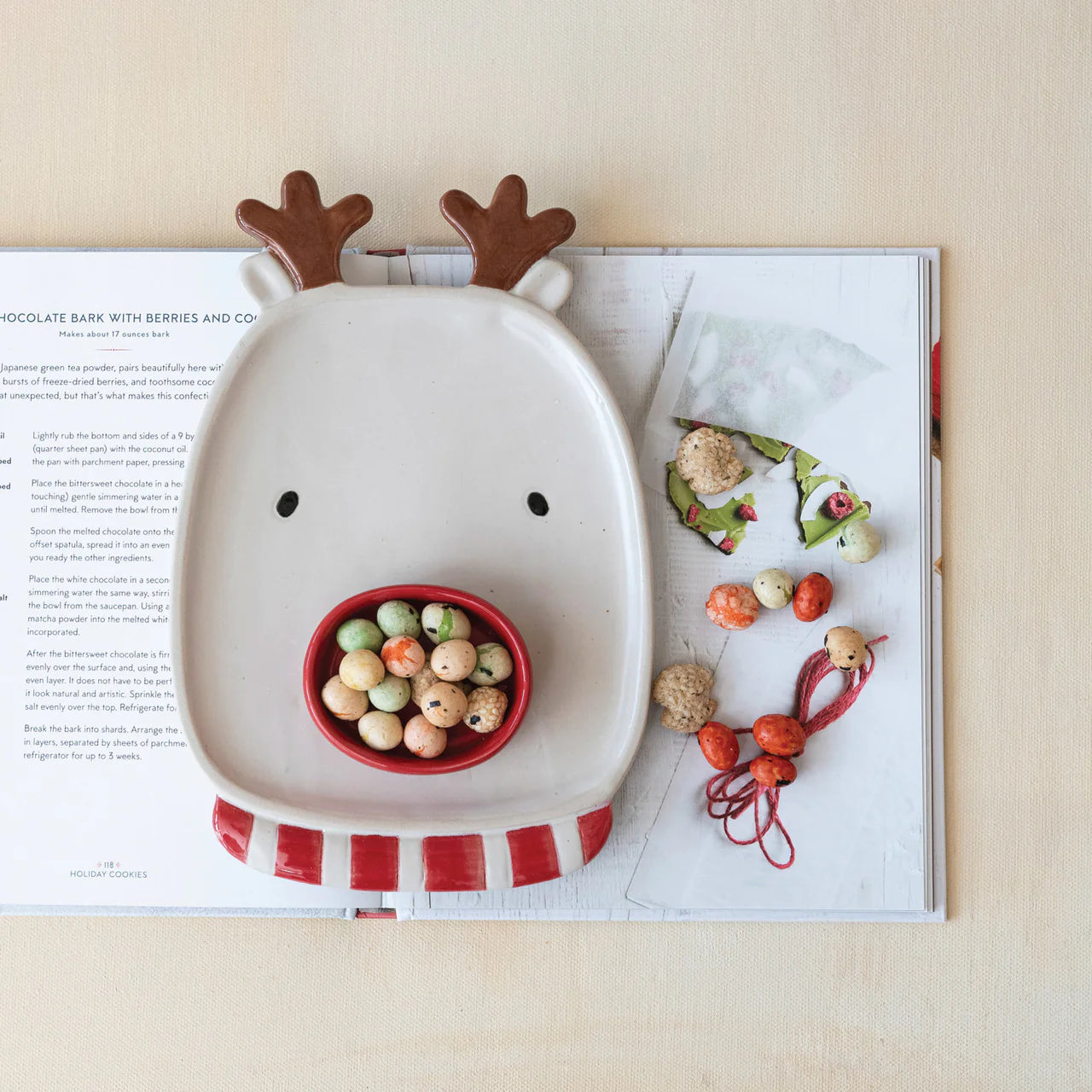 Reindeer Plate with 3” Dish