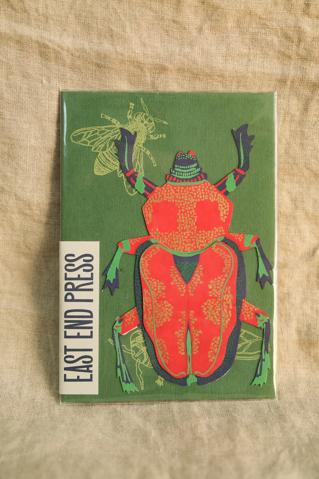 East End Press Scarab Beetle Greeting Card