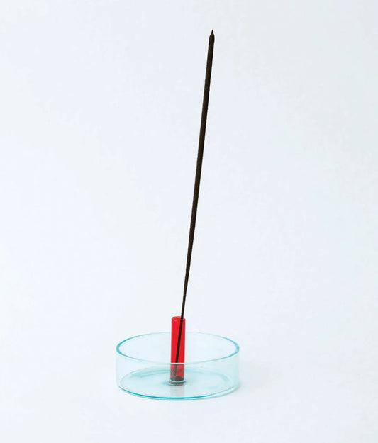 Block duo-tone incense holder