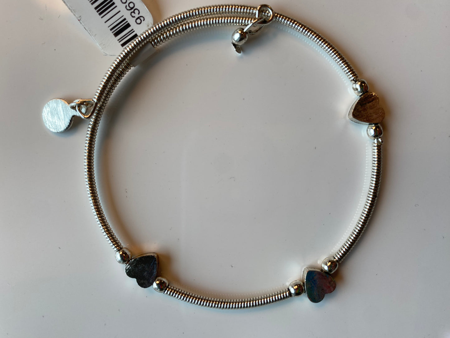 Silver Heart Adjustable Bracelet