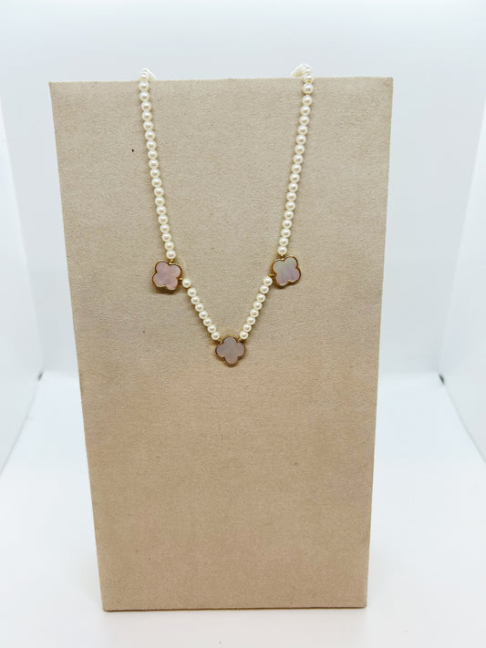 Pearl Clover Necklace