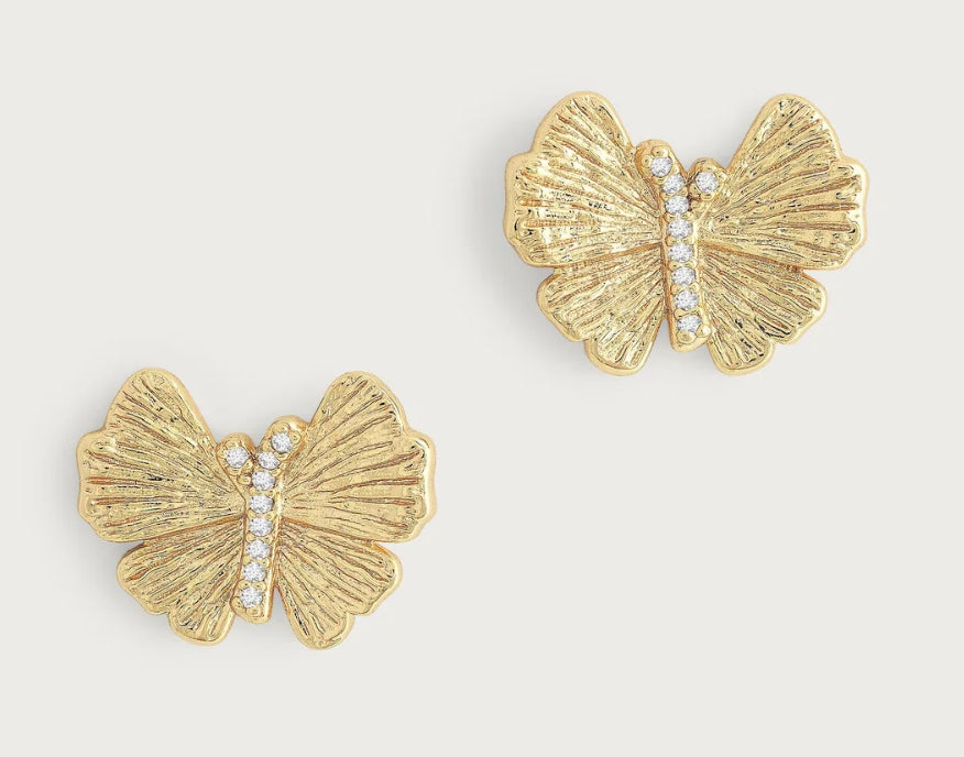 Anabel Aram Butterfly Stud Earrings