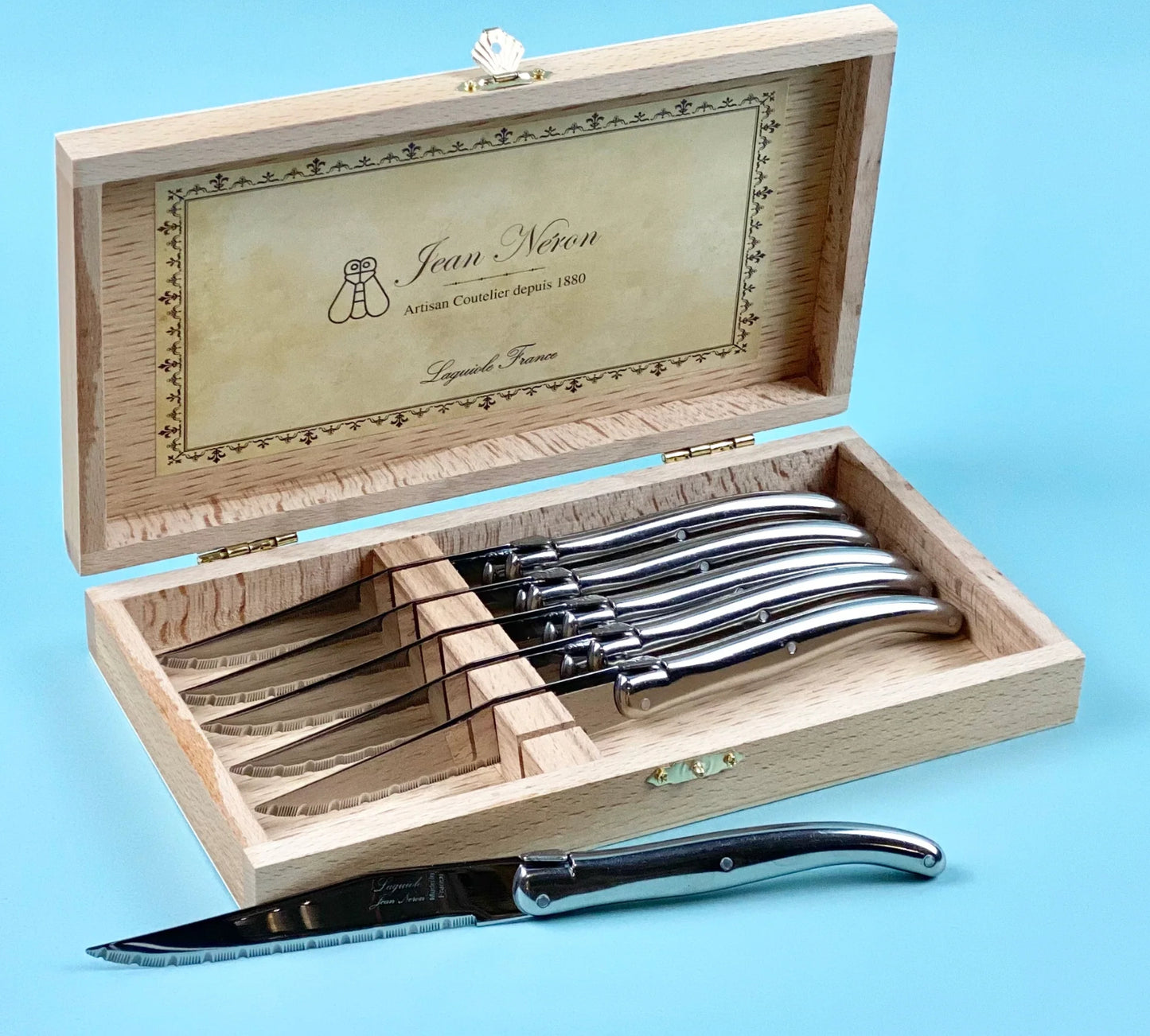 Laguiole Stainless Steel Knives Set of 6