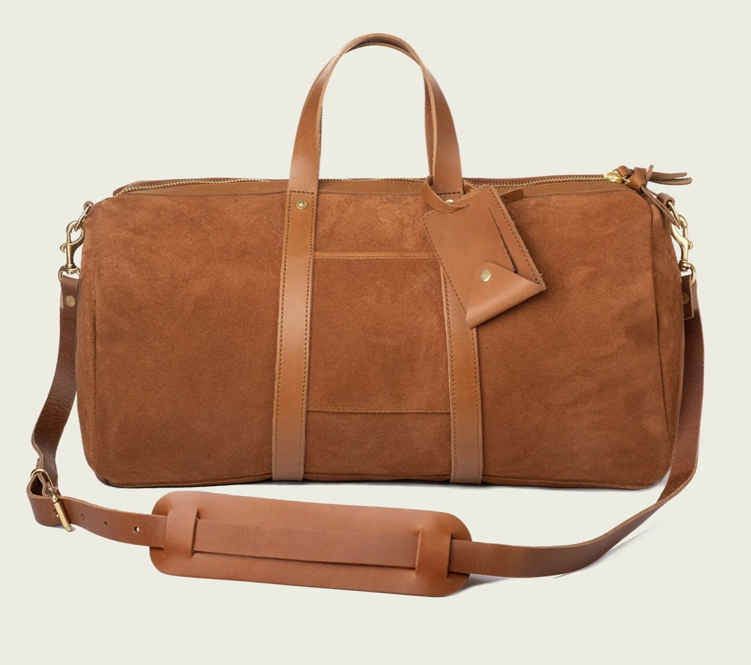 PanAm Suede Duffle Bag