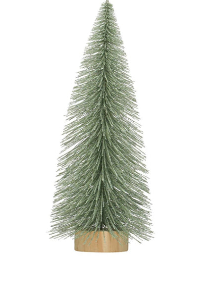 Green Glitter Bottle Brush Tree