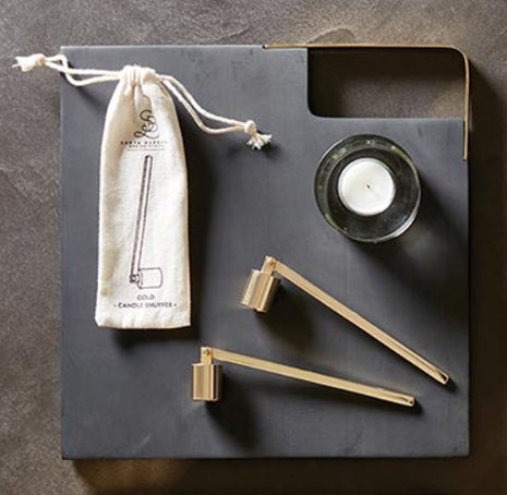 Anthracite Wood and Brass Cheeseboard