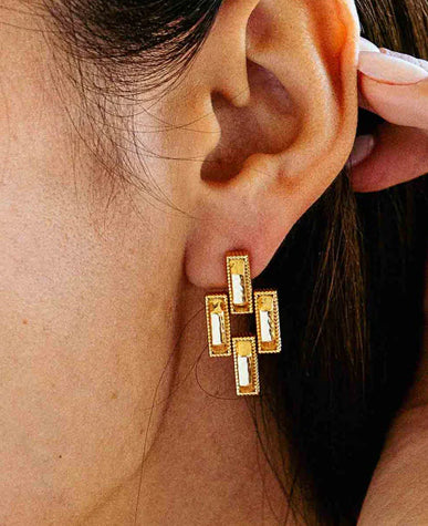 Pathway Small Link Post Earrings