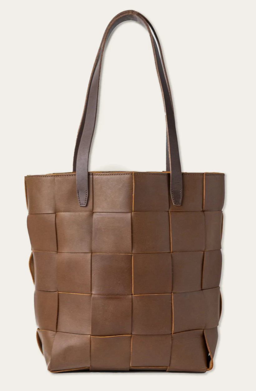 Woven Leather Tote