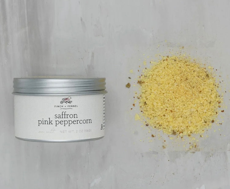 Saffron Pink Peppercorn Salt