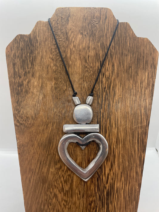 String Necklace Heart Shape