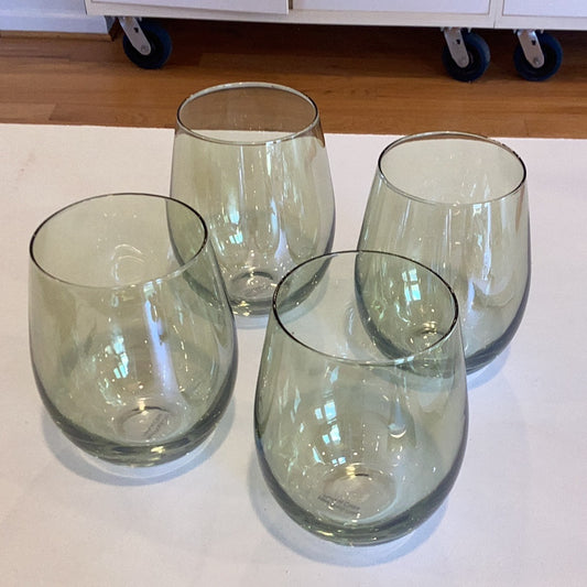 Carnival Stemless Wine Glasses S/4